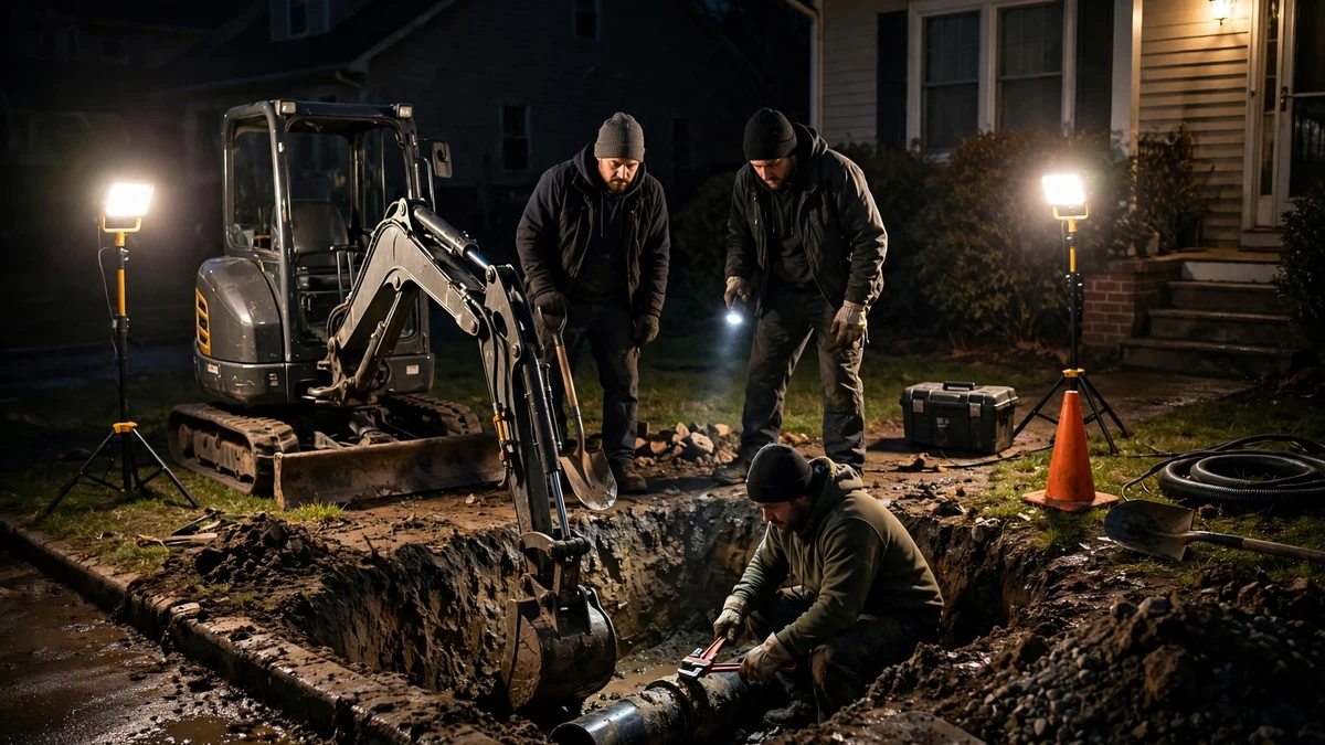 Emergency Sewer Line Repair in Maine