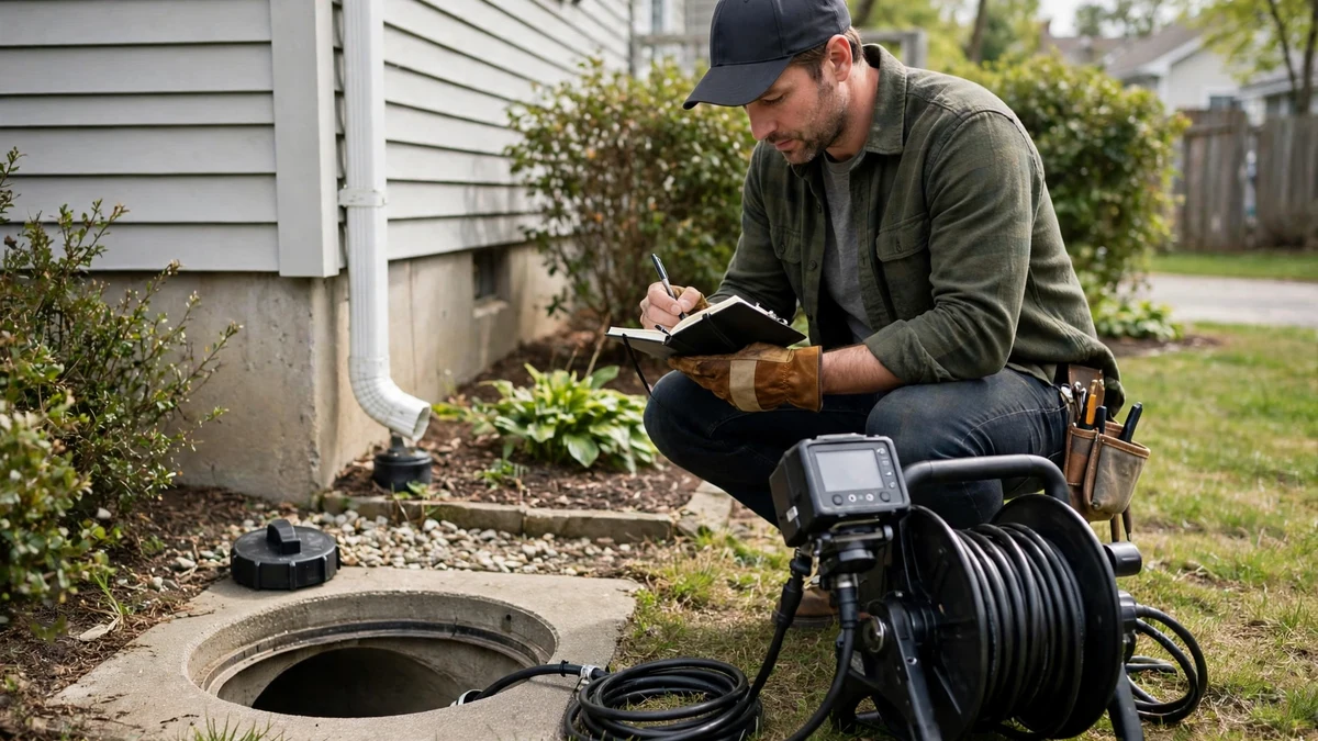 Scheduled Sewer Inspection in Maine